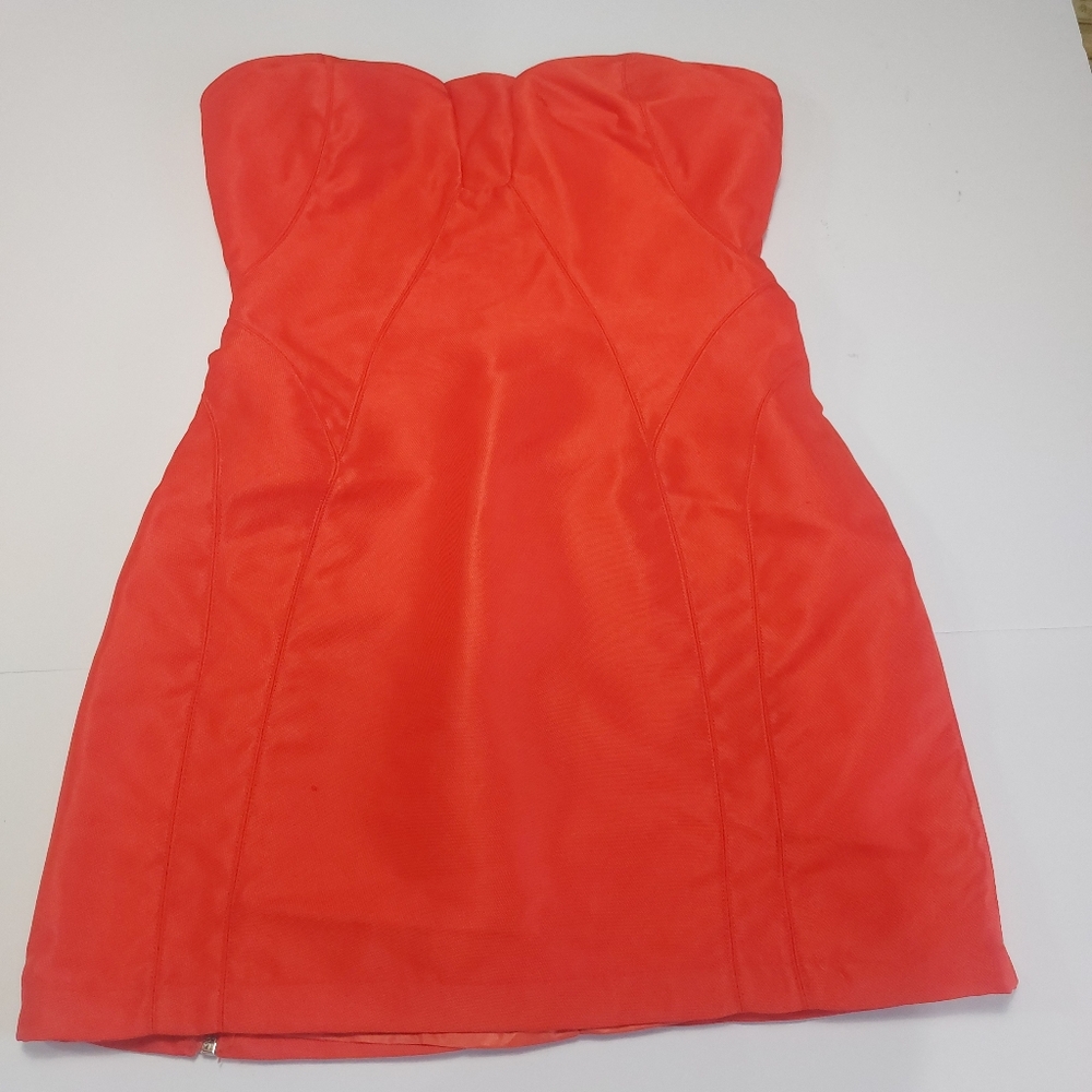 Mustard Seed, Elegant Red Strapless Dress Size M